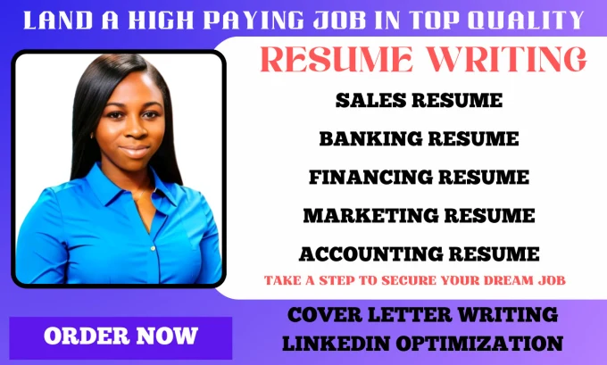 I will craft job winning sales resume, marketing, banking, executive ats resume