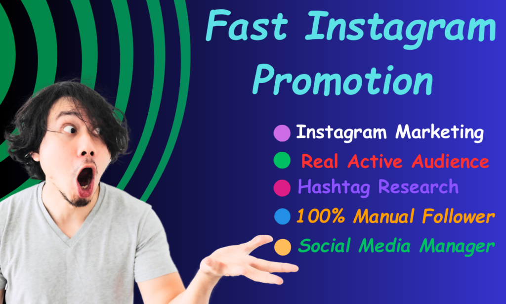 I will instagram promotion growth expert and social media manager