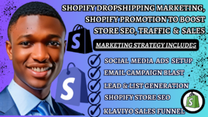 shopify dropshipping marketing, shopify promotion to boost store SEO, traffic