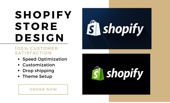 I will build shopify store design shopify website design shopify store redesign