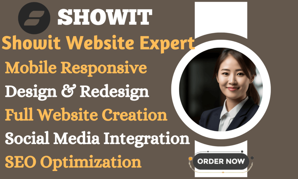 I will customize, redesign, design showit website,integrate wordpress to showit website