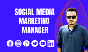 I will be your social media marketing manager