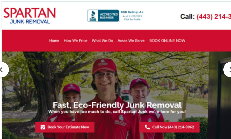 I will design junk removal website junk hauling handyman website