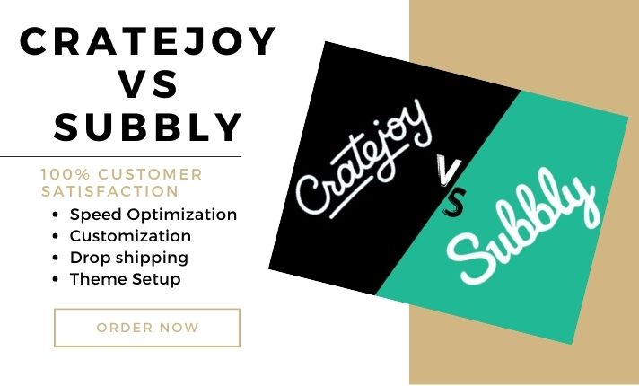 I will build you a subbly website subscription box website and cratejoy website