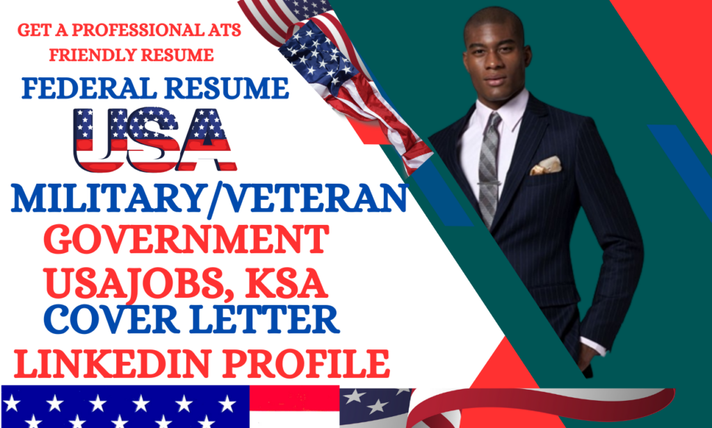 I will craft a federal resume, government job, ksa, veteran, military resume writing