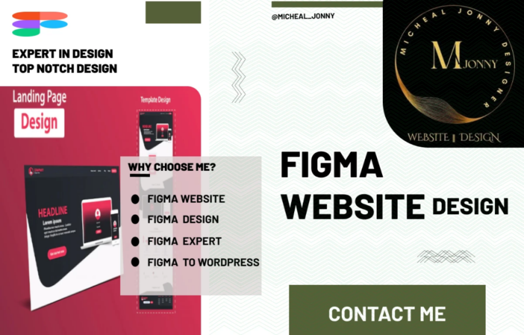 I will figma website, figma designer, UX UI design, web design