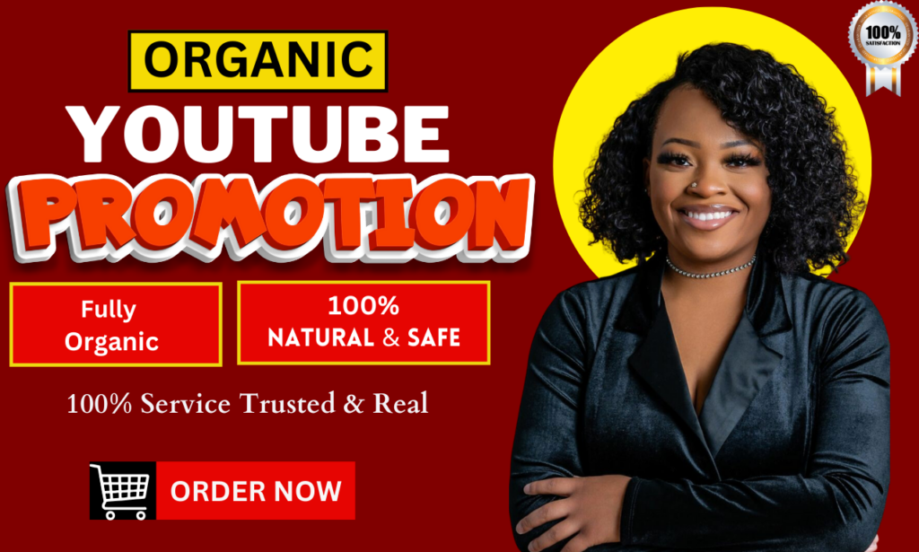 I will do organic youtube promotion for channel monetization
