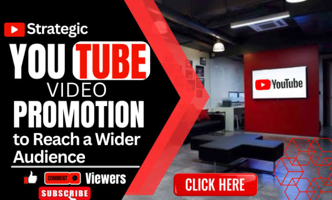 I will do strategic youtube video promotion to reach a wider audience