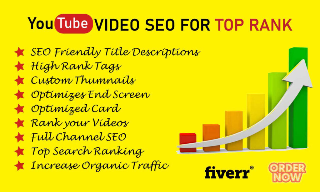 I will grow your YouTube video SEO to a higher level