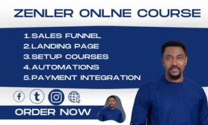 zenler online course sales funnel zenler landing page online course website