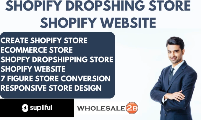 I will create automated shopify dropshipping store shopify via shein supliful zendrop