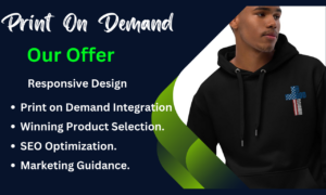 I will create shopify dropshipping print on demand store for passive income