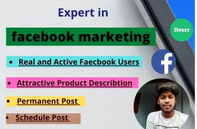 I will do facebook marketing as well as promote your fb page