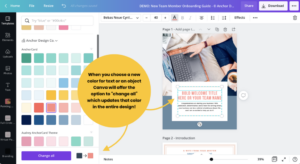 How to Quickly Update All Colors in a Canva Design With Just One Click - Anchor Design Co.