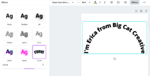 How to create circle text in Canva — Big Cat Creative - Squarespace Templates & Resources