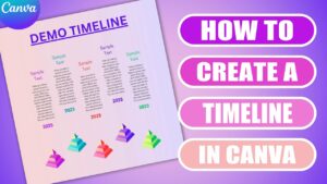 How to make a TIMELINE in Canva - (Easy Tutorial) - YouTube