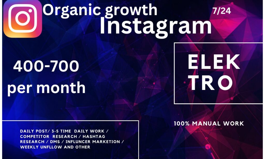 I will do fast instagrams promotion for organic growth on your social account
