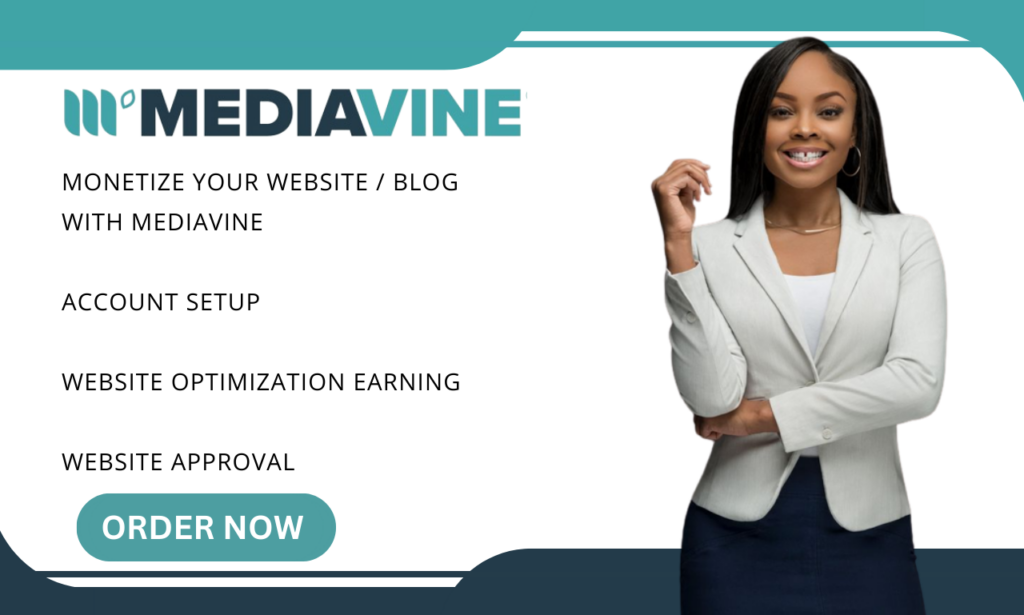 I will approve and monetize your website with mediavine for massive earning monthly