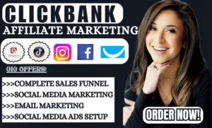Setup automated clickbank affiliate marketing, amazon sales funnel promotion