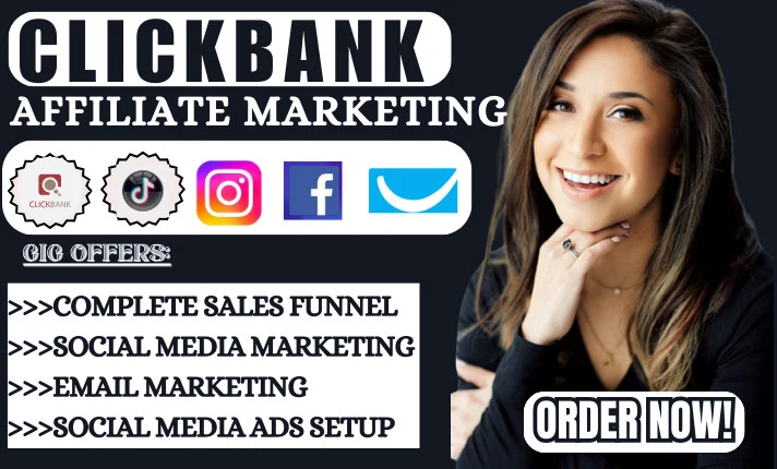 Setup automated clickbank affiliate marketing, amazon sales funnel promotion