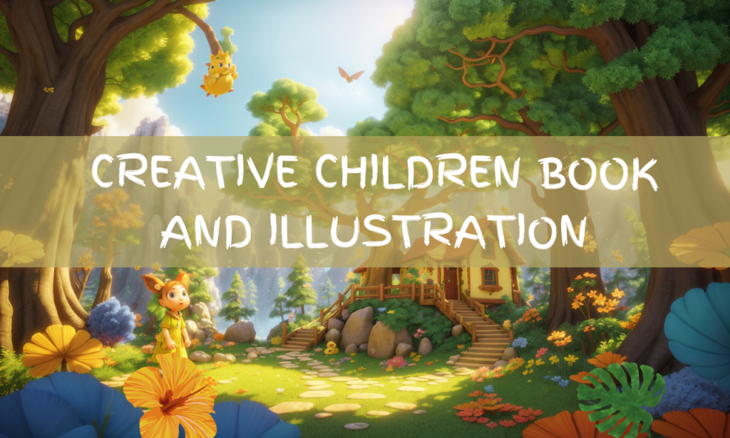 I will create attractive children book, story book, kids story, book illustration