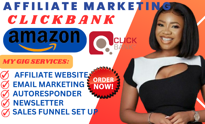 I will do clickbank and amazon website promotion, affiliate marketing sales funnel