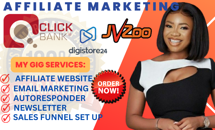 I will do clickbank, digistore24, jvzoo link promotion affiliate marketing sales funnel