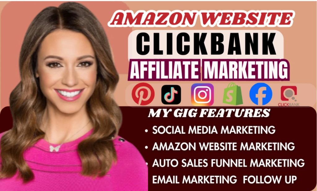 I will create amazon affiliate website, clickbank affiliate, marketing sales funnel