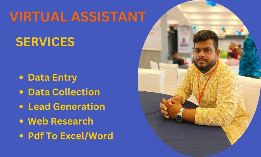 I will do any virtual assistant data entry and web research job