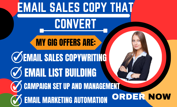 I will do sales email copywriting email campaign automation for email marketing