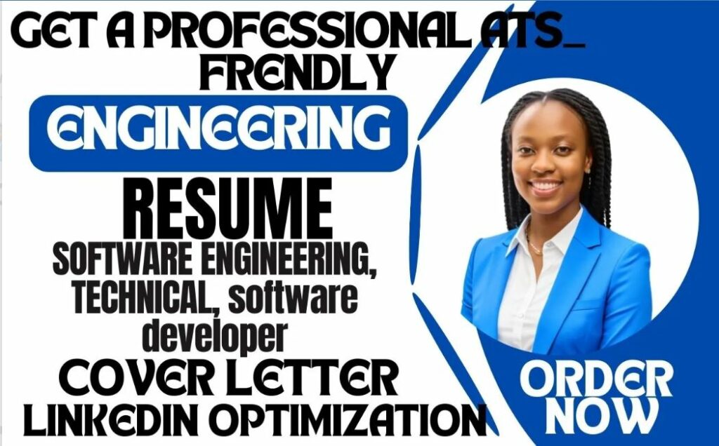 I will write engineering, technical, software developer, resume, cover letter, linkedin