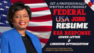 I will write federal resume, ksa response for military, veteran, government and USA job