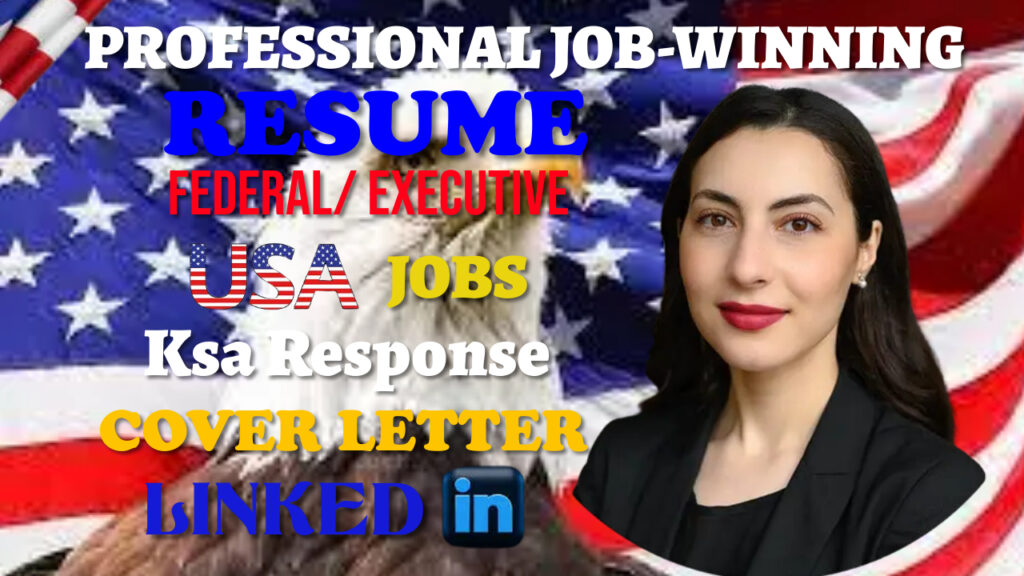 I will write a federal, USA jobs veteran, ksas, military resume, cover letter, linkedin