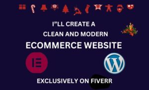 I will design a wordpress ecommerce website
