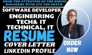 I will write engineering software engineer, software developer, IT, technical resume CV