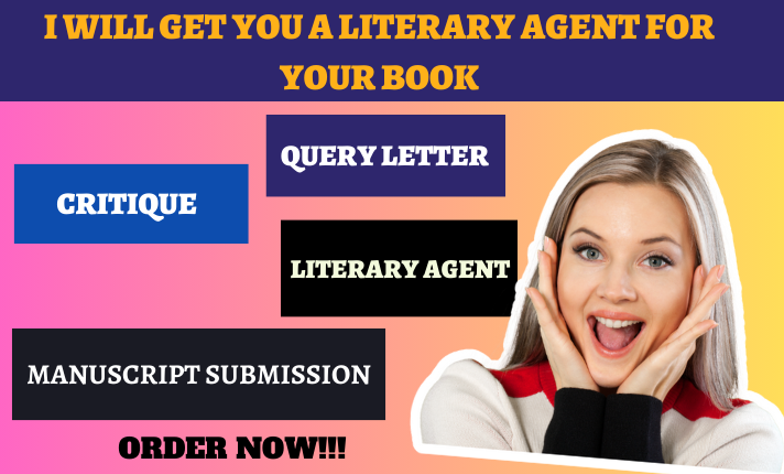 I will get a literary agent for your story book, fiction, nonfiction