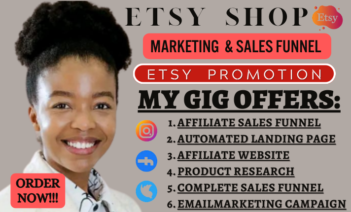 I will promote your etsy shop promotion to increase your etsy traffic and sales SEO