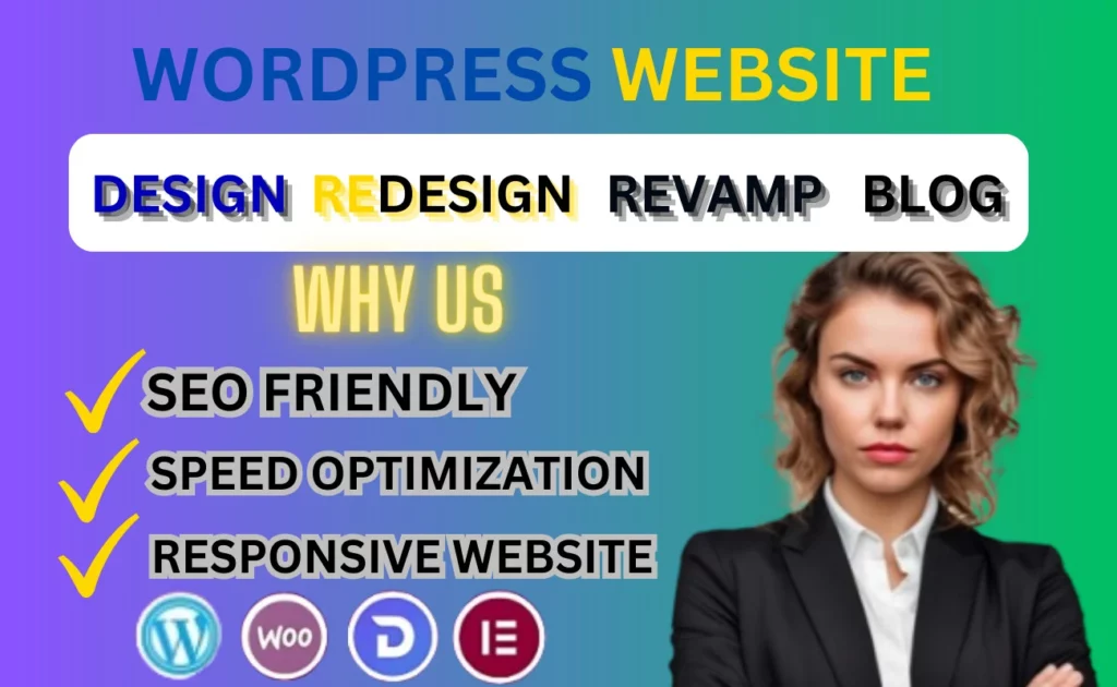 I will design, redesign, revamp, edit, clone, fix wordpress website using elementor pro