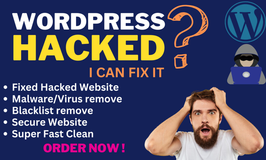 I will perform wordpress malware removal, fix hacked website, and enhance security