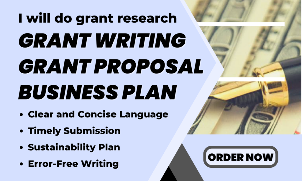 I will research grant writing, grant proposal, business plan, rfp, nonprofit proposal