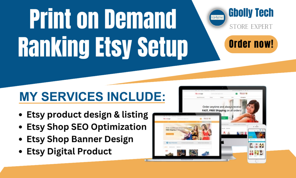 I will setup ranking etsy digital products, print on demand, etsy SEO product listing