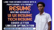 I will update UI UX resume design UI UX portfolio product tech resume