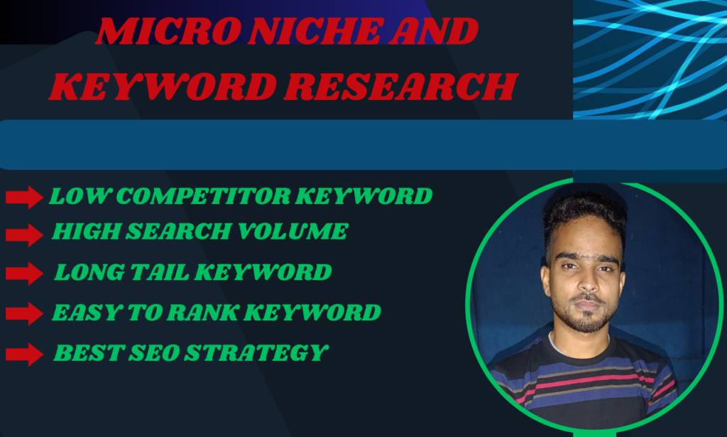 I will do micro niche with keyword research and competitor analysis