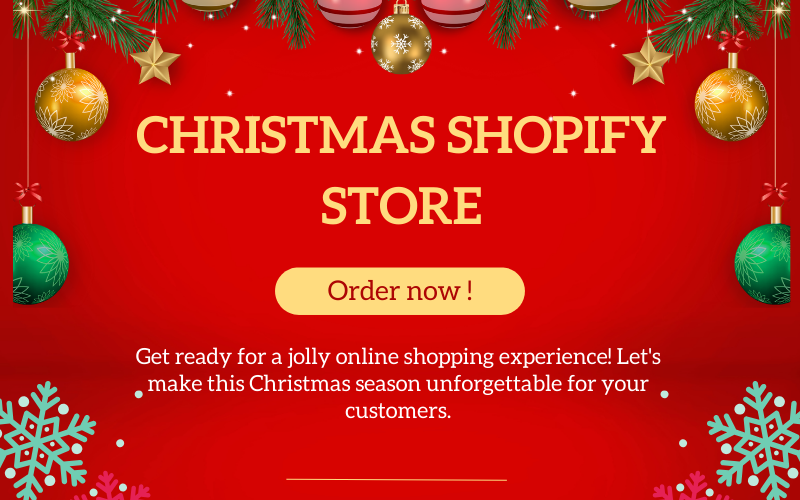 I will craft shopify christmas store, dropshipping and christmas features redesign