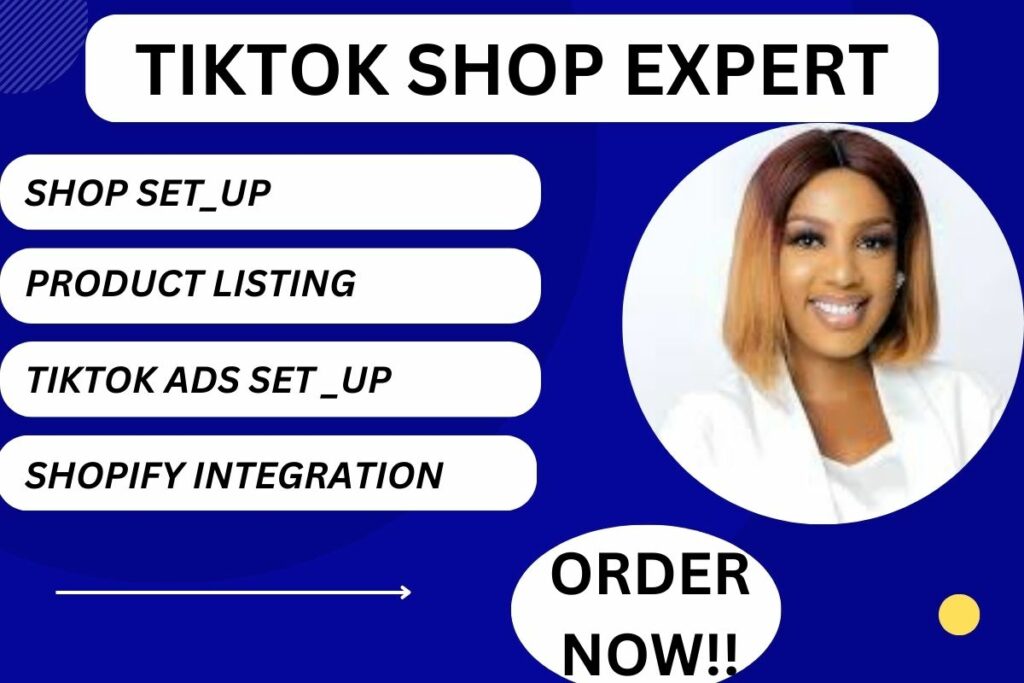 I will setup tiktok shop, shopify dropshipping marketing and shopify SEO integration