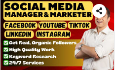 I will your social media marketing manager