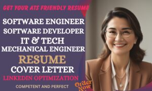 I will write software engineering, software developer, it, tech resume and cover letter