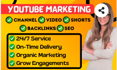I will do organic youtube video marketing for channel