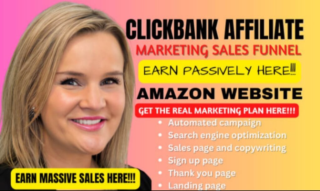 I will create profitable clickbank affiliate marketing for affiliate passive income