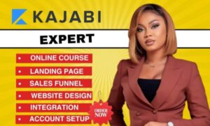 I will kajabi website design, kajabi online course, kajabi sales funnel, landing page
